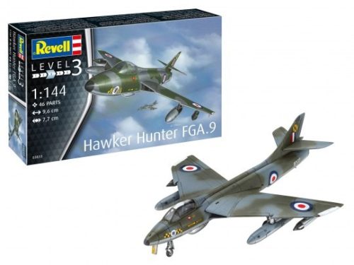 Revell 3833 Hawker Hunter FGA.9 1/144 (03833) repülőgép makett