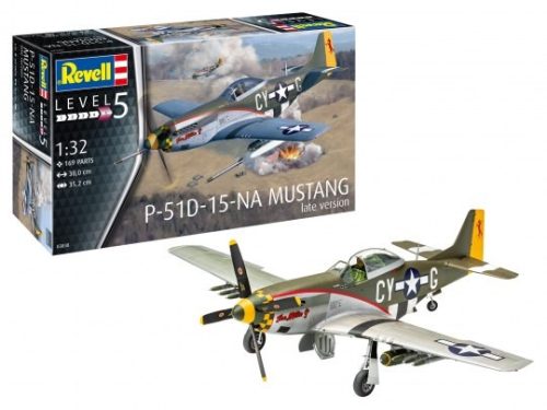 Revell 3838 P-51 D Mustang (late version) 1/32 (03838) repülőgép makett