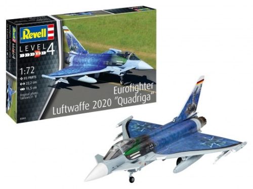 Revell 3843 Eurofighter "Luftwaffe 2020 Quadriga" 1/72 (03843) repülőgép makett