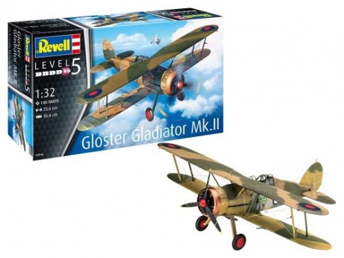 Revell 3846 Gloster Gladiator Mk. II 1/32 (03846) repülőgép makett