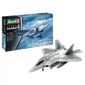   Revell 3858 Lockheed Martin F-22A Raptor 1/72 (3858) repülőgép makett