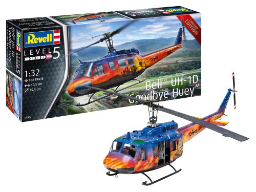 Revell 3867 Bell UH-1D "Goodbye Huey" 1/32 (03867) helikopter makett