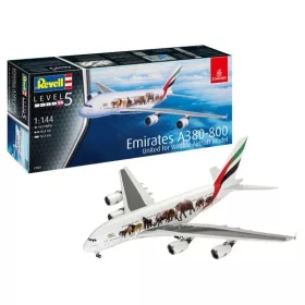   Revell 3882 Airbus A-380-800 Emiratesá Wild Life 1/144 (3882) repülőgép makett