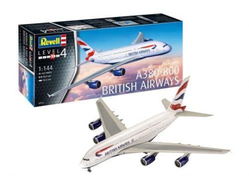 Revell 3922 Airbus A-380-800 British Airways 1/144 (3922) repülőgép makett