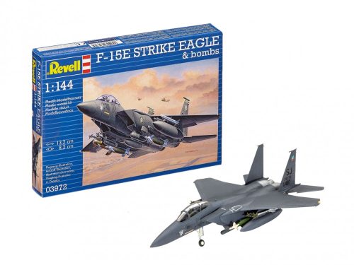 Revell 3972 F-15E Strike Eagle & Bombs 1/144 (3972) repülőgép makett