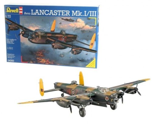 Revell 4300 Avro Lancaster Mk. I/III 1/72 (4300) repülőgép makett