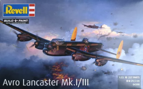 Revell 4300 Avro Lancaster Mk. I/III 1/72 (4300) repülőgép makett