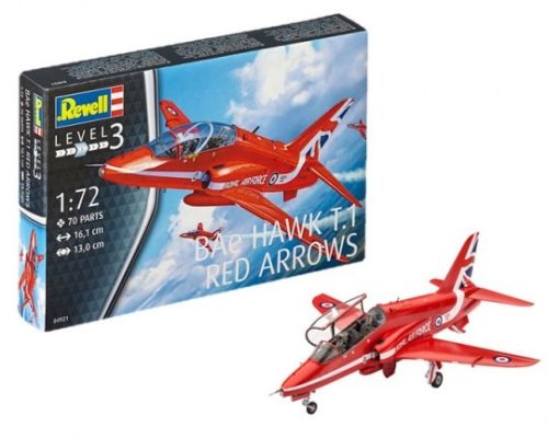 Revell 4921 BAe Hawk T.1 Red Arrows 1/72 (4921) repülőgép makett