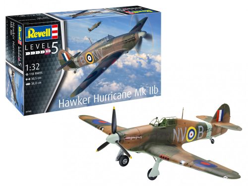 Revell 4968 Hawker Hurricane Mk IIb 1/32 (04968) repülőgép makett