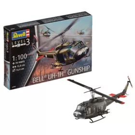   Revell 4983 Bell UH-1H Gunship 1/100 (4983) helikopter makett