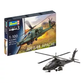 Revell 4985 AH-64A Apache 1/100 (4985) helikopter makett