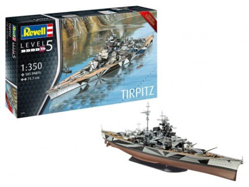 Revell 5096 German Battleship "Tirpitz" 1/350 (05096) hajó makett