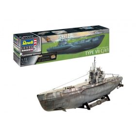   Revell 5163 German Submarine Type VII C/41 1/72 (5163) tengeralattjáró makett