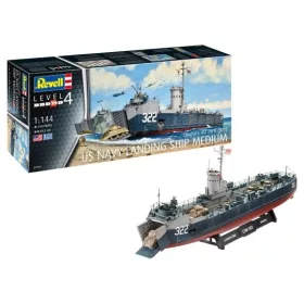   Revell 5169 US Navy Landing Ship Medium 1/144 (5169) hajó makett