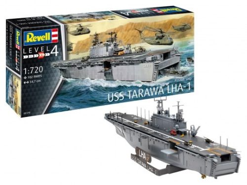 Revell 5170 Assault Ship USS Tarawa LHA-1, 1/720 (5170) hajó makett