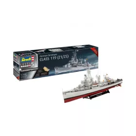   Revell 5179 German Destroyer Class 119 (Z1/Z5) 1/144 (05179) hajó makett