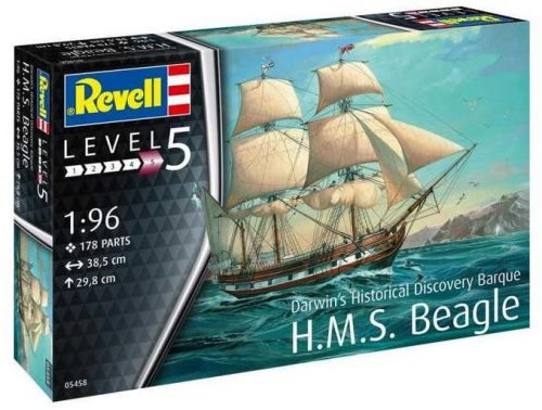 Revell 5458 HMS Beagle hajó makett