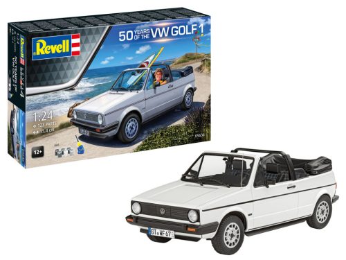 Revell 5636 Gift Set: VW Golf 1 "50th Anniversary" 1/24 (05636) autó makett