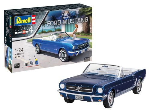 Revell 5647 Gift Set 60th Anniversary of Ford Mustang 1/24 (05647) autó makett