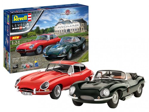 Revell 5667 Gift Set "100 Years Jaguar" 1/24 (05667) autó makett