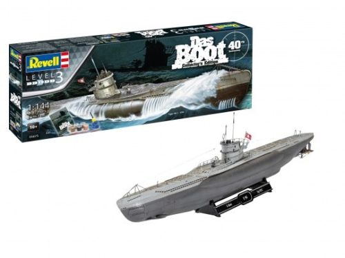 Revell 5675 Gift Set Movie Set DAS BOOT 40th Anniversary 1/144 (05675) tengeralattjáró makett