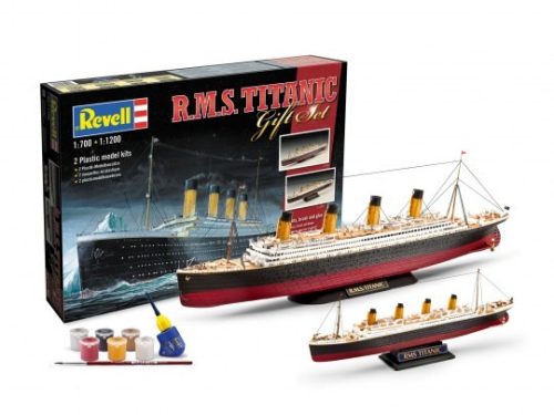Revell 5727 Gift Set R.M.S.Titanic 1/700 és 1/1200 (5727) hajó makett