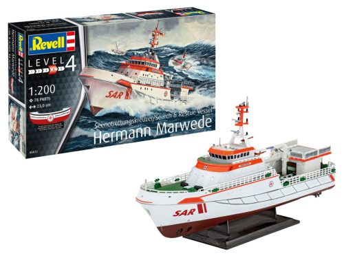 Revell 5812 Seenotkreuzer "Hermann Marwede" 1/200 (5812) hajó makett