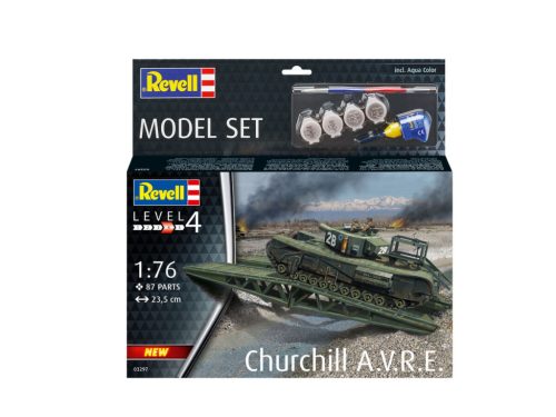 Revell 63297 Model Set Churchill A.V.R.E. harcjármű makett