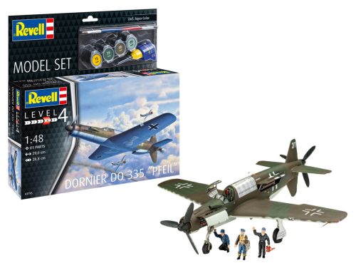 Revell 63795 Model Set Dornier Do 335 "Pfeil" 1/72 (63795) repülőgép makett