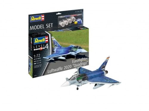 Revell 63843 Model Set Eurofighter "Luftwaffe 2020 Quadriga" 1/72 (63843) repülőgép makett