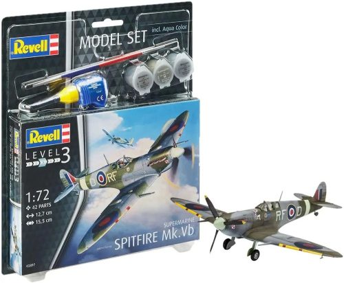 Revell 63897 Model Set Spitfire Mk. Vb 1/72 (63897) repülőgép makett