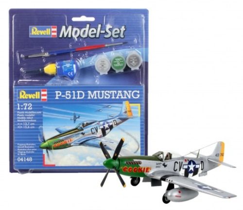 Revell 64148 Model Set P-51D Mustang 1/72 (64148) repülőgép makett