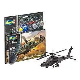   Revell 64985 Model Set AH-64A Apache 1/100 (64985) helikopter makett