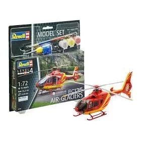   Revell 64986 Model Set EC 135 Air-Glaciers 1/72 (64986) helikopter makett