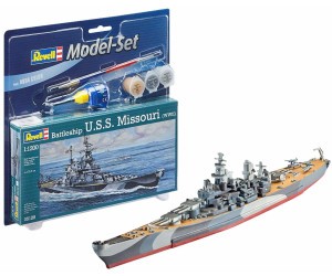 Revell 65128 Model Set Battleship USS Missuri WWII 1/1200 (65128) hajó makett