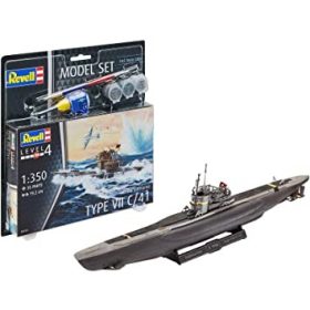   Revell 65154 Model Set German Submarine Type VII C/41 1:350 (65154) tengeralattjáró makett