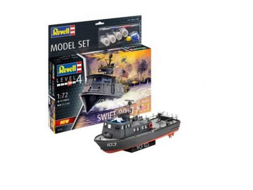 Revell 65176 Model Set US Navy SWIFT BOAT Mk.II 1/72 (65176) hajó makett