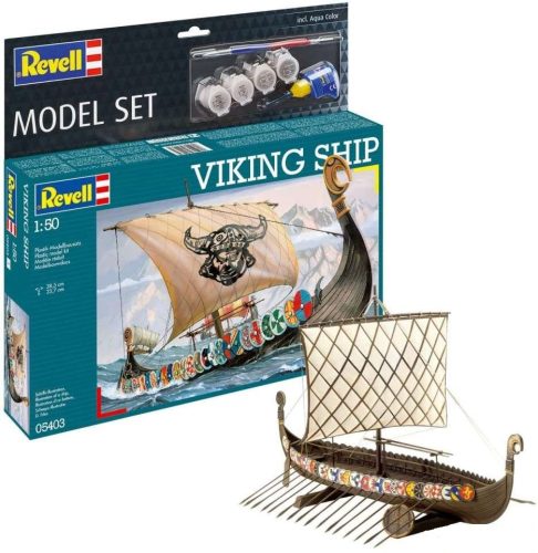 Revell 65403 Model Set Viking Ship 1/50 (65403) vitorláshajó makett
