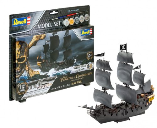 Revell 65499 Model Set Pirate Ship Black Pearl 1/150 (65499) vitorláshajó makett