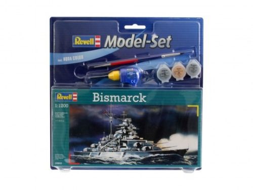 Revell 65802 Model Set Bismarck 1/1200 (65802) hajó makett
