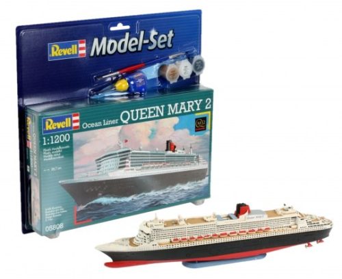 Revell 65808 Model Set Ocean Liner Queen Mary 2 1/1200 (65808) hajó makett