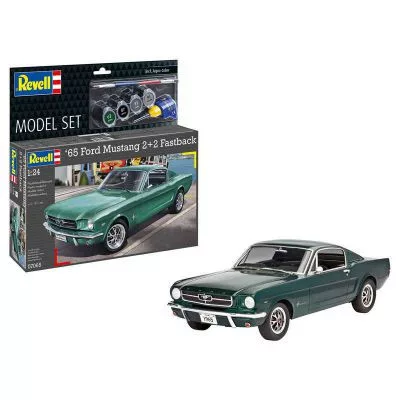 Revell 67065 Model Set 65 Ford Mustang 2+2 Fastback 1/24 (67065) autó makett