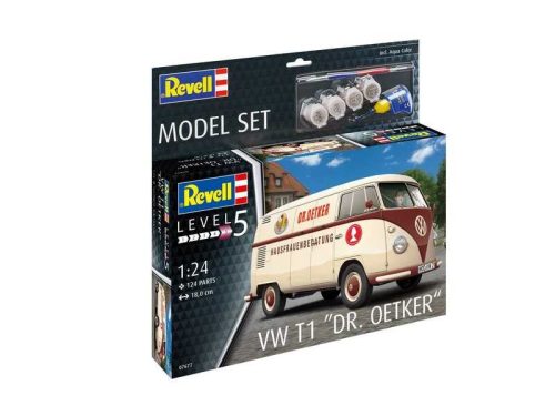 Revell 67677 Model Set VW T1 "Dr. Oetker" 1/24 (67677) autó makett