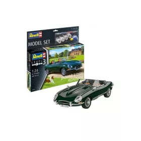   Revell 67687 Model Set Jaguar E-Type Roadster 1/24 (67687) autó makett