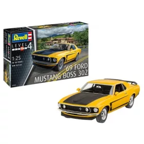 Revell 7025 1969 Boss 302 Mustang 1/25 (07025) autó makett