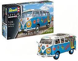 Revell 7050 VW T1 Samba Bus Flower Power 1/24 (07050) autó makett