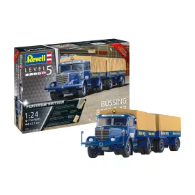   Revell 7580 Büssing 8000 S 13 mit Trailer 1/24 (07580) teherautó makett