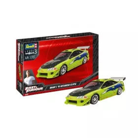  Revell 7691 Fast & Furious Brian's 1995 Mitsubishi Eclipse 1/25 (07691) autó makett