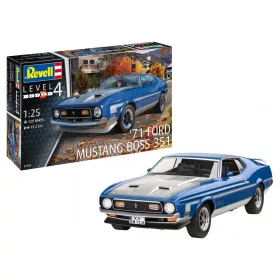 Revell 7699 71 Mustang Boss 351 1/25 (07699) autó makett