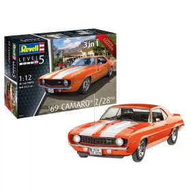 Revell 7727 69 Camaro SS 1/12 (07727) autó makett